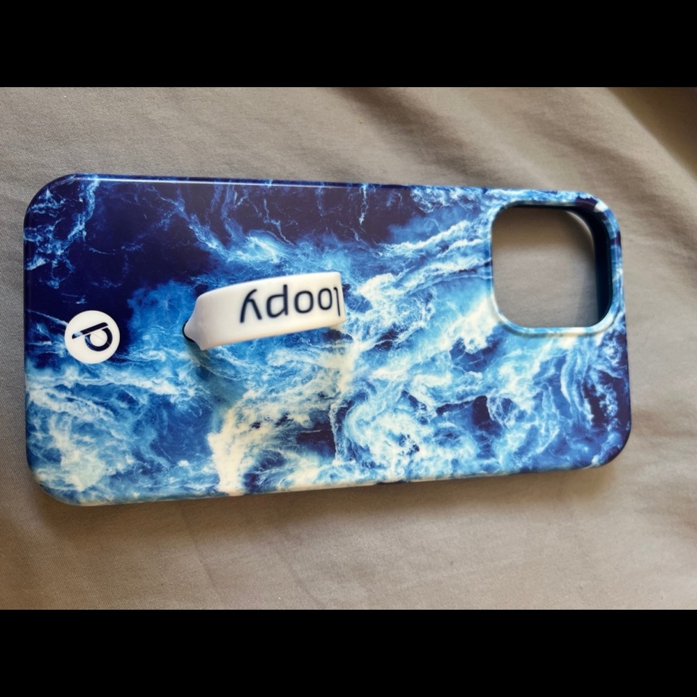 Loopy Case Blue Marble Phone Case
